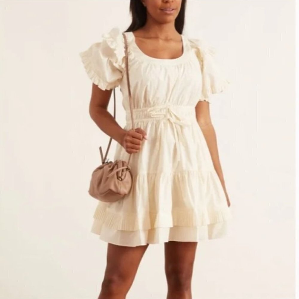 Ulla Johnson Naomi Puff Sleeve MIni Dress Size 10